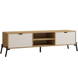 Έπιπλο Τηλεόρασης Nost 835PUQ3078 160x40x41cm Oak-White