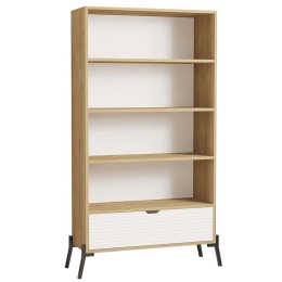 Βιβλιοθήκη Numana 835PUQ5303 83,6x30x160cm Oak-White