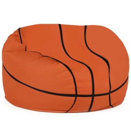 Πουφ Παιδικό Αδιάβροχο Basketball 248FRN1139 70x70x45cm Orange-Black
