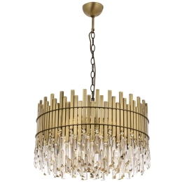 Φωτιστικό Οροφής 301AUR1164 Φ60x90cm 8xE27 40W Gold Opviq