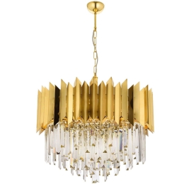 Φωτιστικό Οροφής 301AUR1173 Φ55x70cm 8xE27 40W Gold Opviq