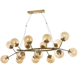 Φωτιστικό Οροφής 301AUR1182 110x90x100cm 16xE14 40W Gold Opviq