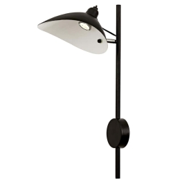Φωτιστικό Τοίχου - Απλίκα 301AUR1524 21x30x60cm 1xE14 40W Black Opviq