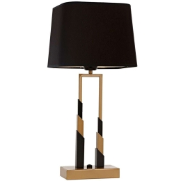 Φωτιστικό Επιτραπέζιο 301AUR1918 22x22x55cm 1xE27 40W Black-Gold Opviq