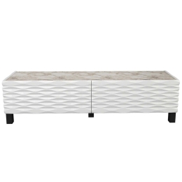 Έπιπλο Τηλεόρασης Lerze 322RTC2145 149,2x35x38cm Marble Effect White
