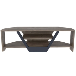 Έπιπλο Τηλεόρασης Sares 322RTC2180 120x35x36,8cm Walnut-Black