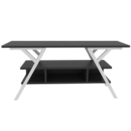 Έπιπλο Τηλεόρασης Minerva 322RTC2317 120x35x55cm White-Anthracite