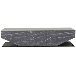 Έπιπλο Tηλεόρασης Inci 322RTC2447 180x30x45cm Marble Effect Black