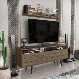 Σύνθεση Τηλεόρασης Ola 322RTC2449 160x35x64,5cm Walnut