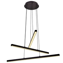 Φωτιστικό Οροφής 414LRC1244 66x120cm Led 3900lm 13W 3000K Black Opviq