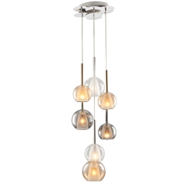 Φωτιστικό Οροφής 414LRC1301 Φ37x120cm 7xE14 40W Multi Opviq