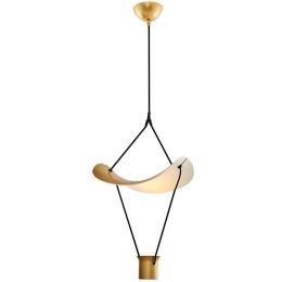 Φωτιστικό Οροφής 414LRC1335 25x16x120cm Led 700lm 7W 3000K Gold Opviq