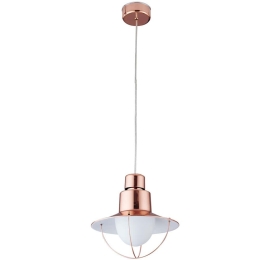 Φωτιστικό Οροφής 414LRC1910 28x120cm 1xE27 40W Rose Gold Opviq