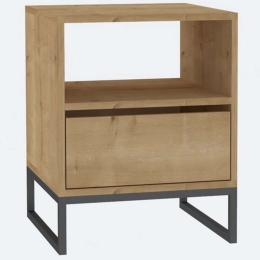 Κομοδίνο Lindau 495SSE1701 51x51x61cm Oak