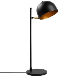 Φωτιστικό Επιτραπέζιο Alfa 942FLG1832 18x20x58cm E14 40W Black-Gold Opviq