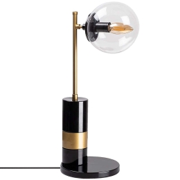 Φωτιστικό Επιτραπέζιο Royal 942FLG1856 18x48cm 1xE14 40W Black-Gold Opviq