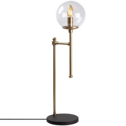 Φωτιστικό Επιτραπέζιο Step 942FLG1862 18x24x66cm 1xE14 40W Clear-Gold Opviq
