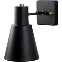 Φωτιστικό Τοίχου - Απλίκα Funnel 942FLG2192 14x24x21cm 1xE27 40W Black-Gold Opviq