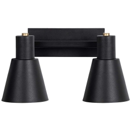 Φωτιστικό Τοίχου - Απλίκα Funnel 942FLG2194 38x21x21cm 2xE27 40W Black Opviq