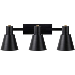 Φωτιστικό Τοίχου - Απλίκα Funnel 942FLG2196 60x21x21cm 3xE27 40W Black Opviq