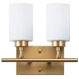 Φωτιστικό Τοίχου - Απλίκα Yensuk 942FLG2210 31x15x28cm 2xE27 40W Gold-White Opviq