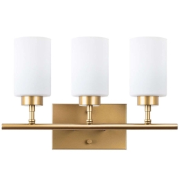 Φωτιστικό Τοίχου - Απλίκα Yensuk 942FLG2212 46x15x28cm 3xE27 40W Gold-White Opviq