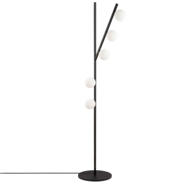 Φωτιστικό Δαπέδου Domino 942FLG1518 31x52x167cm 5xG9 10W Black Opviq