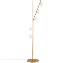 Φωτιστικό Δαπέδου Domino 942FLG1519 31x52x167cm 5xG9 10W Gold Opviq