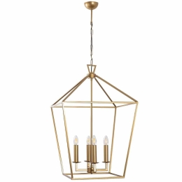 Φωτιστικό Οροφής Till 942FLG2515 50x71x123cm 4xE14 40W Gold Opviq