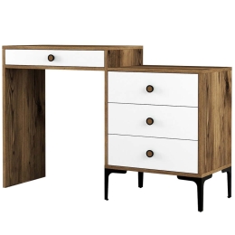 Τουαλέτα Lizbon 845HCT2302 124x40x84,7cm Walnut-White