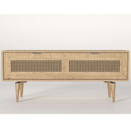 Έπιπλο Τηλεόρασης Sirona 804TRH3075 140x29,6x55,2cm Oak
