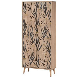 Ντουλάπα Δίφυλλη City Gardrop Daisy 863SPH4250 80x45x190cm Multi Δίφυλλη