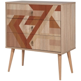 Συρταριέρα City Trio Flow 869VEL3464 80x40x89cm Multi