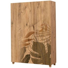 Ντουλάπα Τρίφυλλη Leva Hedera Forest 863SPH4234 120x48x189cm Multi Τρίφυλλη