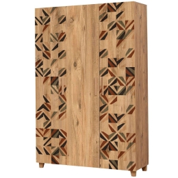 Ντουλάπα Τρίφυλλη Leva Hedera Triangle 863SPH4243 120x48x189cm Multi Τρίφυλλη