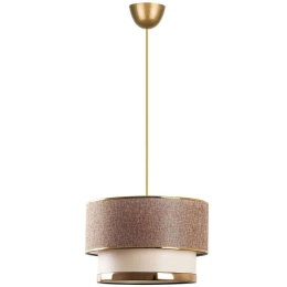 Φωτιστικό Οροφής Cake 390FLH1817 Φ30x65cm E27 40W Beige-Gold Opviq