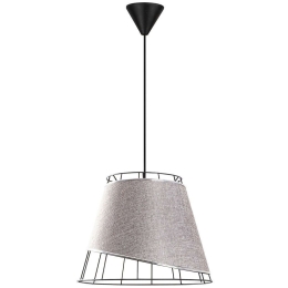 Φωτιστικό Οροφής Coniform 390FLH1824 Φ30x65cm E27 40W Grey-Silver Opviq