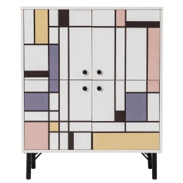 Παπουτσοθήκη - Ντουλάπι Multilux Midia 869VEL4525 95x36x111cm Multi Μοριοσανίδα, Μέταλλο