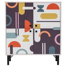 Παπουτσοθήκη - Ντουλάπι Multilux Sia 869VEL4526 95x36x111cm Multi Μελαμίνη,Μέταλλο