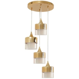 Φωτιστικό Οροφής Sahra 846STL1858 30x70cm 4xE27 60W Gold Opviq