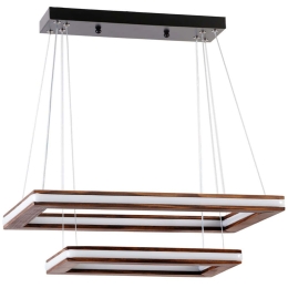 Φωτιστικό Οροφής Lux 846STL1960 50x50x80cm 2xLed 100W Walnut Opviq