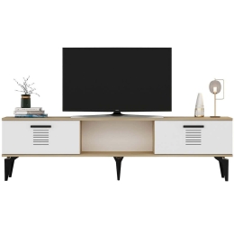 Έπιπλο Τηλεόρασης Asimo 475OLV1430 150x29,6x44,6cm Oak-White