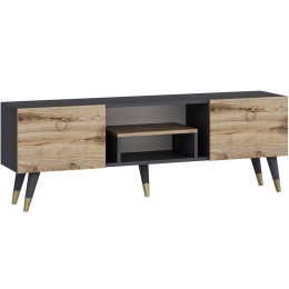 Έπιπλο Τηλεόρασης Irma 505CRL1712 150x29,6x41,6cm Natural-Anthracite