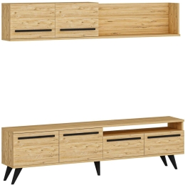 Σύνθεση Τηλεόρασης Mono 505CRL1719 180x29,5x45,8cm Pine