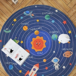 Χαλί Woopamuk107 625HFT2269 Navy Blue Conceptum Hypnose 100X100cm Round