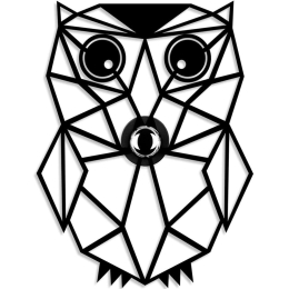 Διακοσμητικό Φωτιστικό Τοίχου Owl 526SHD1172 39x9x49cm 1xE27 40W Black Opviq