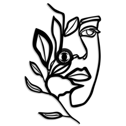Διακοσμητικό Φωτιστικό Τοίχου Flower Faced 526SHD1173 34x9x54cm 1xE27 40W Black Opviq