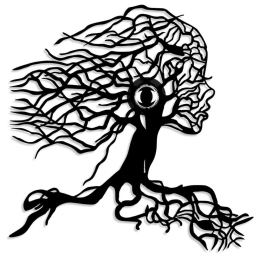 Διακοσμητικό Φωτιστικό Τοίχου Tree Woman 526SHD1176 48x9x49cm 1xE27 40W Black Opviq