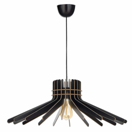 Φωτιστικό Οροφής Boomerang 390FLH2133 Φ59x65cm 1xE27 40W Black Opviq