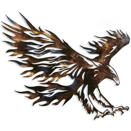 Διακοσμητικό Τοίχου Eagle 930DYU1214 63x71cm Multi Wallity Μέταλλο